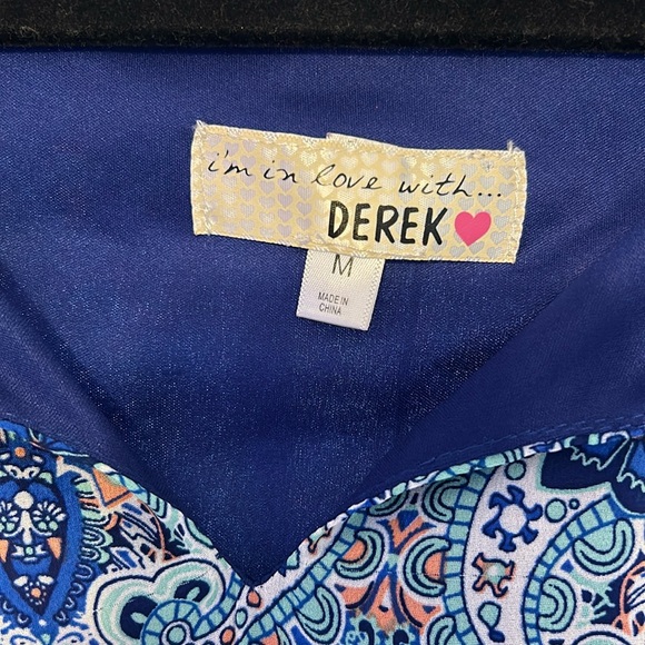 {Derek Heart} Boho Paisley Print Dress - Picture 4 of 9